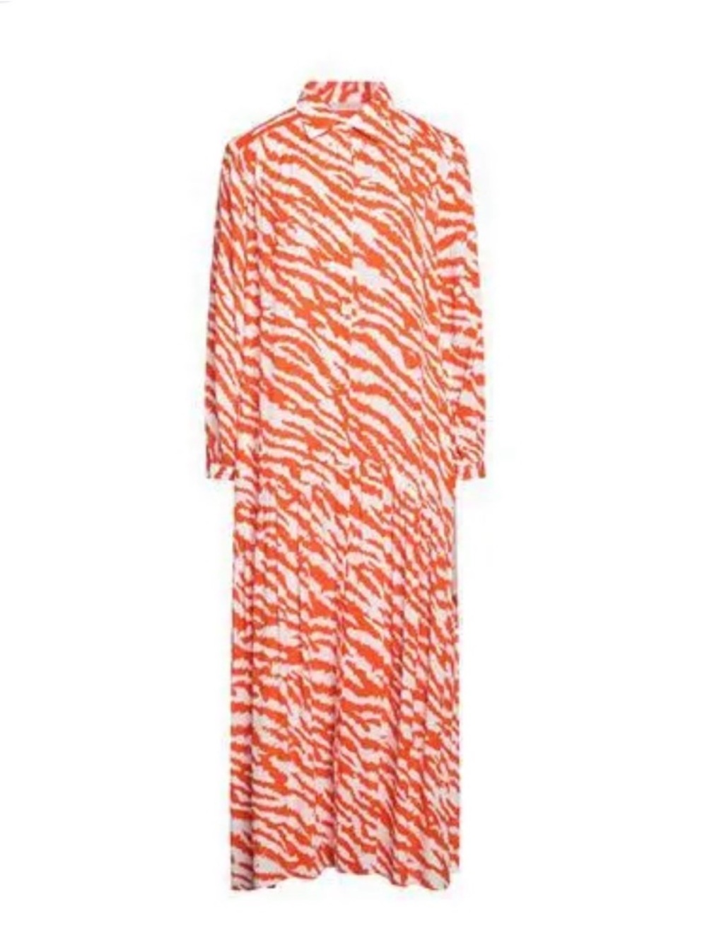 Beatrice NWT Orange & White Printed Button-Front Dress